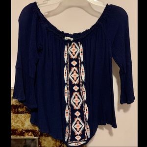 Soft off the shoulder blouse! So cute!